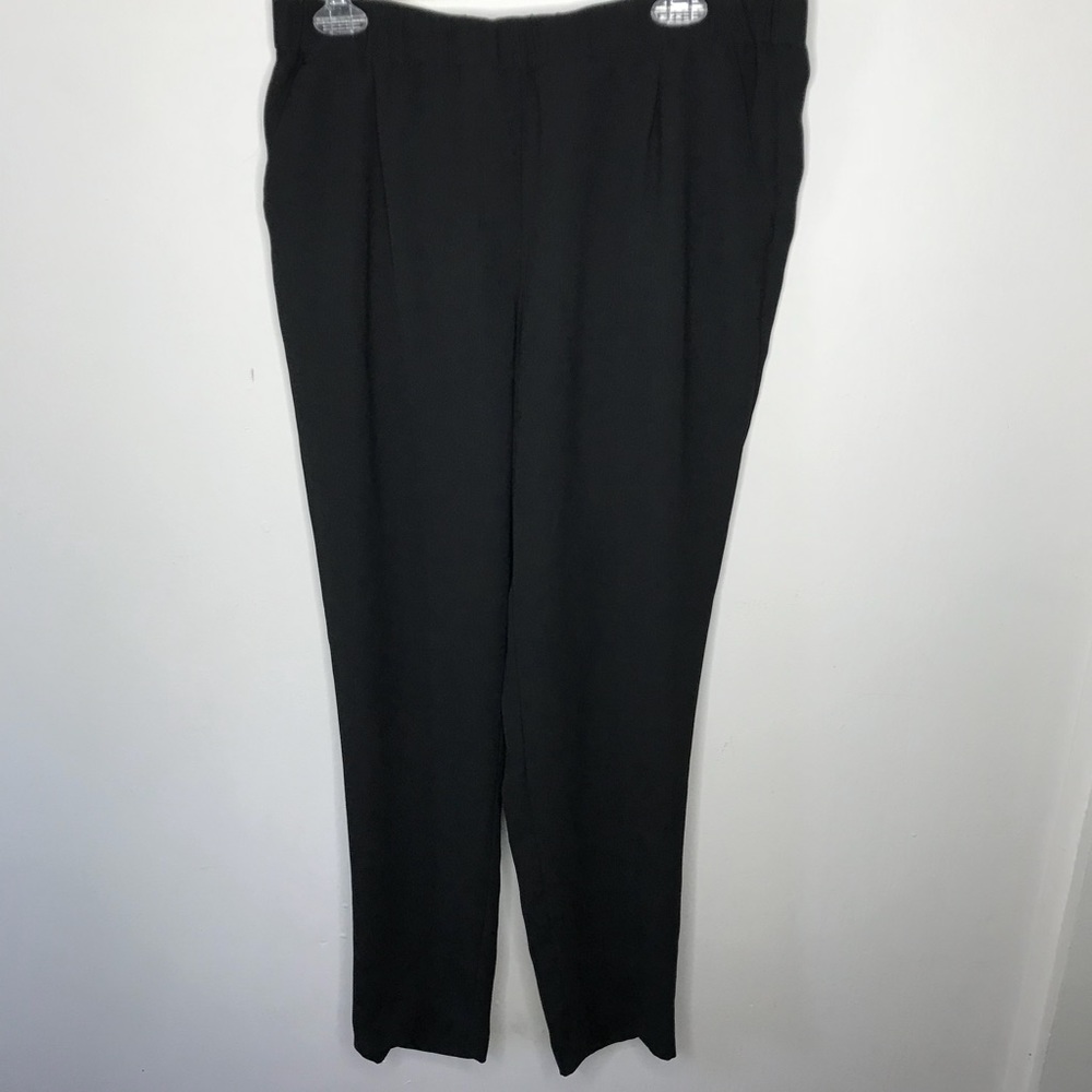 Vince Camuto Black Dress Pants Elastic Waist Sz M